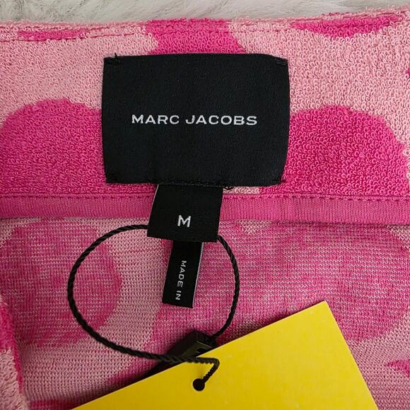 Marc Jacobs Pink Monogram Terry Mini Skirt M NWT Y2K Resort Pool Party - Picture 3 of 11